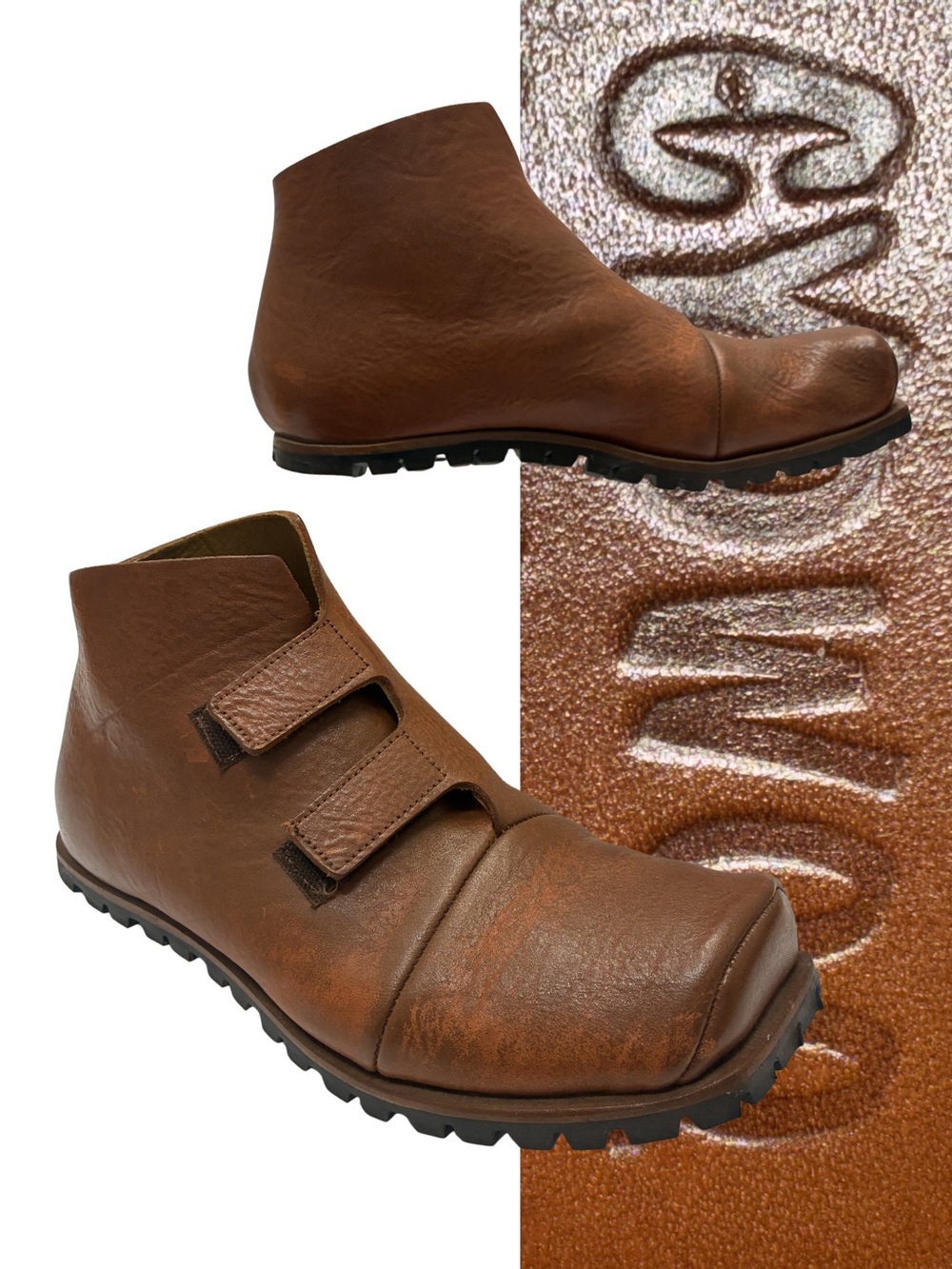CYDWOQ Technology boots in brown leather 8.5
